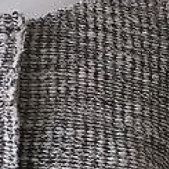 ANTHROPOLOGY Cottonaire fringe snap jacket zippered pockets Black cream Small - Picture 15 of 15